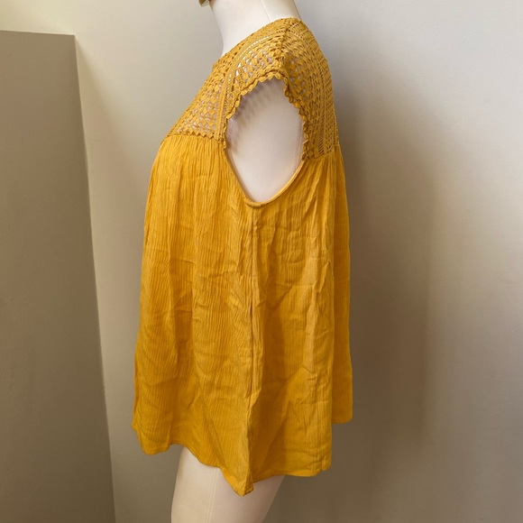H&M Mustard Yellow Top - Size 6 - Picture 2 of 8